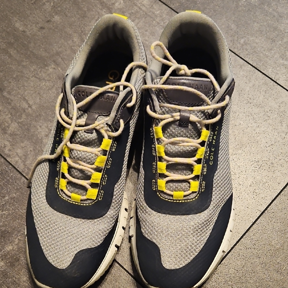Cole Haan GRANDSPORT Men's Gray and Yellow Sneakers